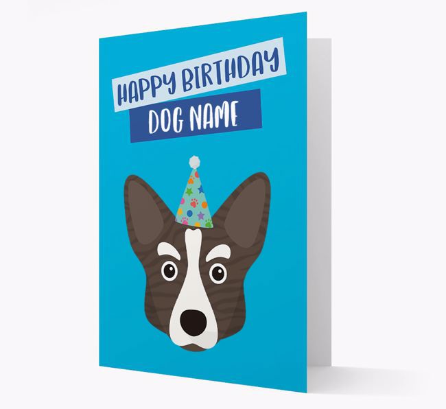 Personalized 'Happy Birthday {dogsName}' Card with {breedCommonName} Icon